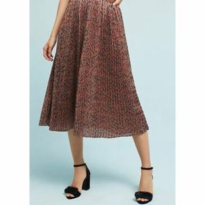Anthropologie Numph Pleated Skirt Size S